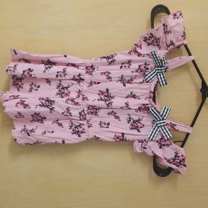 Boutique pink size 4 little girls romper